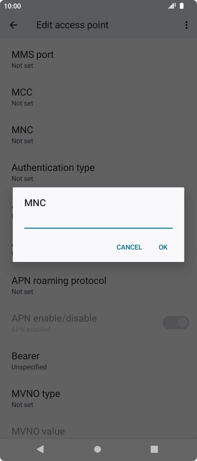 Key in 33 and press OK.
