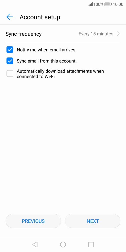 Press Sync frequency.