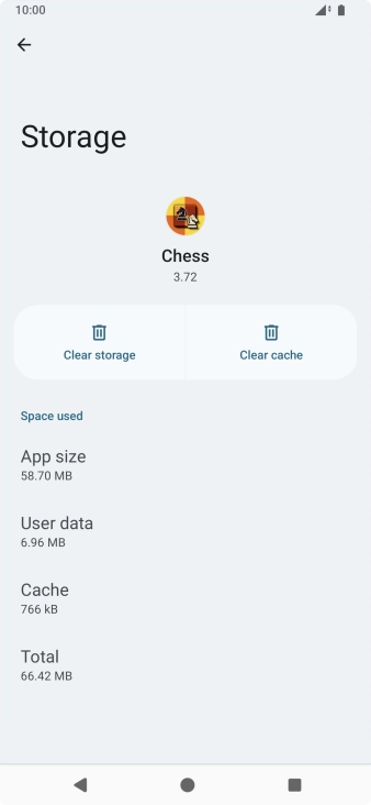 Press Clear cache.