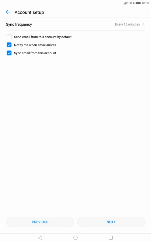 Press Sync frequency.