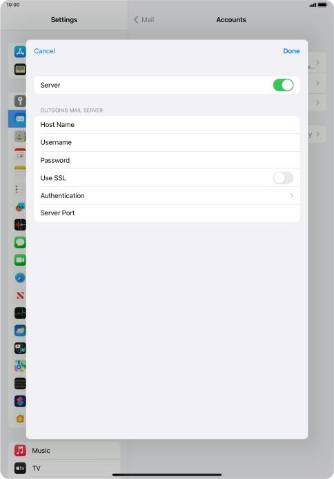 Press Authentication.