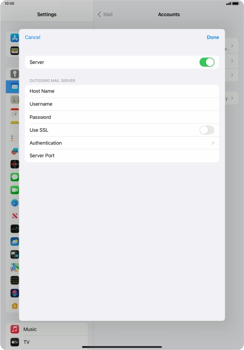 Press Authentication.