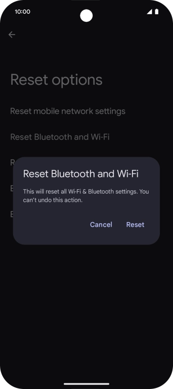 Press Reset.