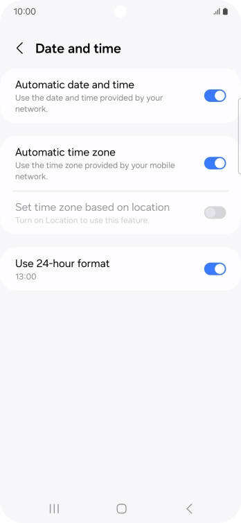 Press the Home key to return to the home screen.