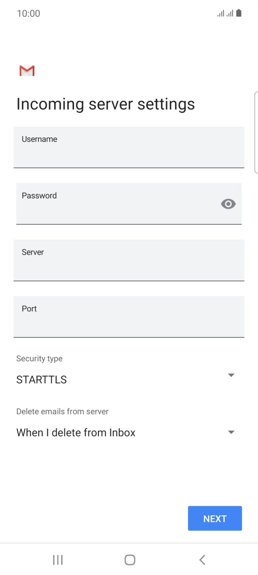 Press the field below 