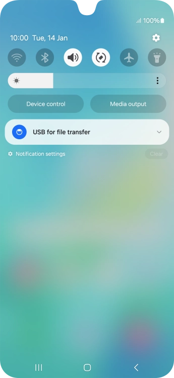 Press the drop down list.