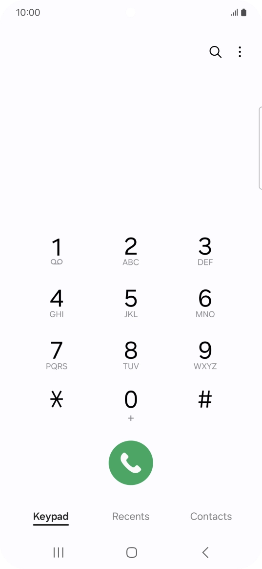 Press the menu icon.