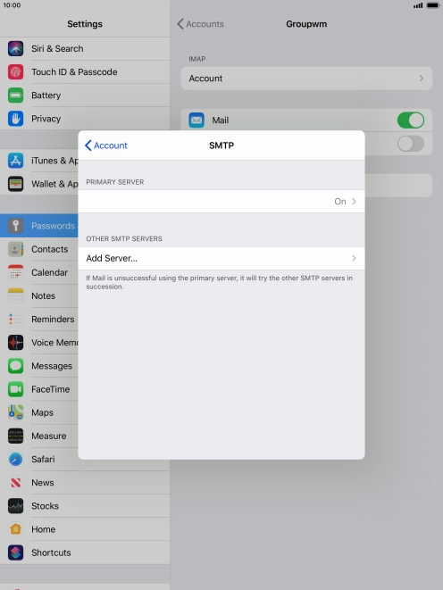 Press the field below 