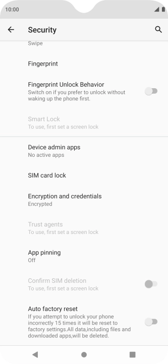 Press SIM card lock.