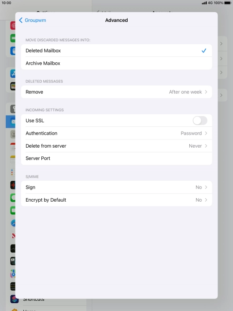 Press Authentication.
