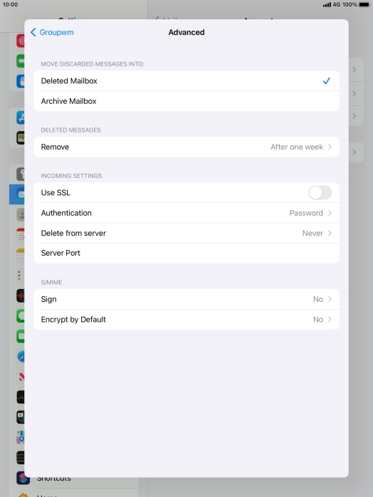 Press Authentication.