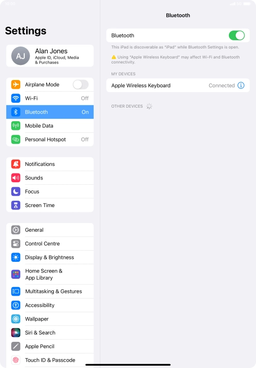 Slide your finger upwards starting from the bottom of the screen to return to the home screen.