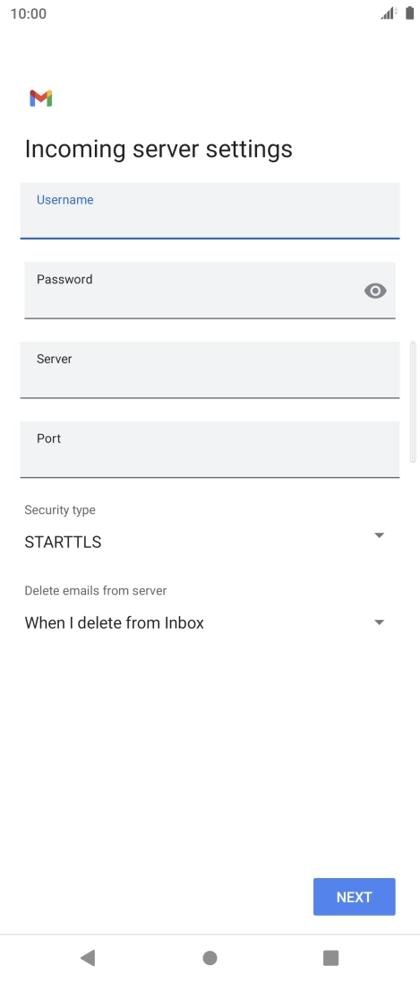 Press the field below 