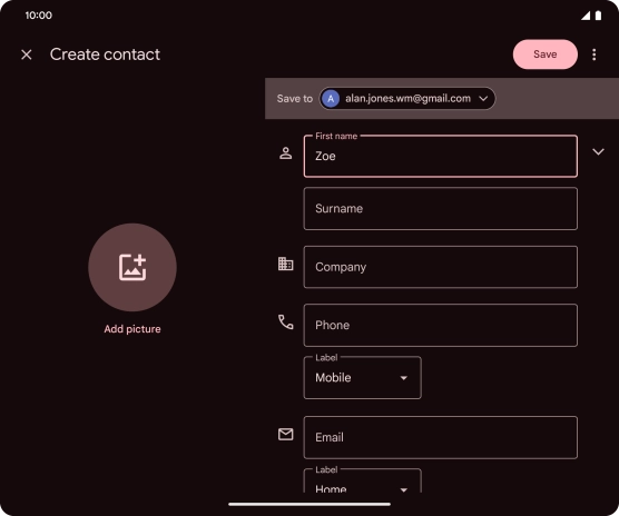 Press Surname and key in the required last name.