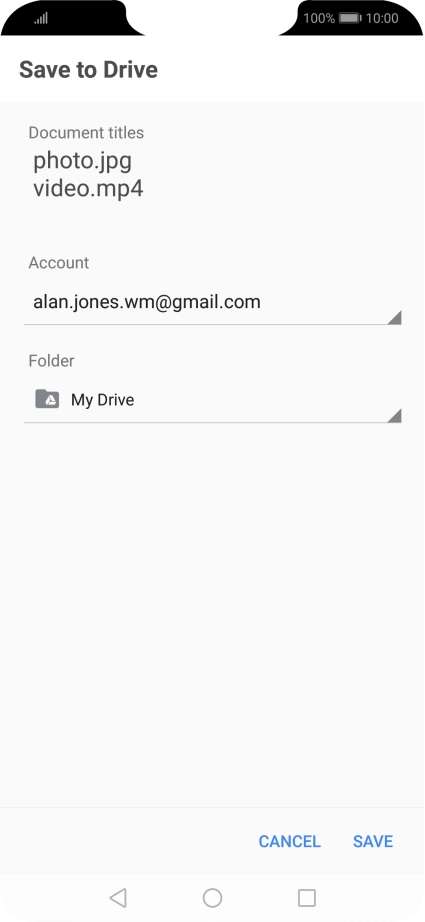 Press the field below 