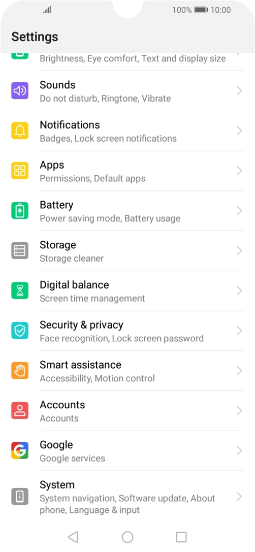Press Security & privacy.