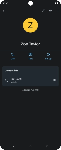 Press the Home key to return to the home screen.
