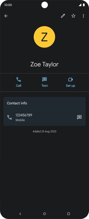 Press the Home key to return to the home screen.
