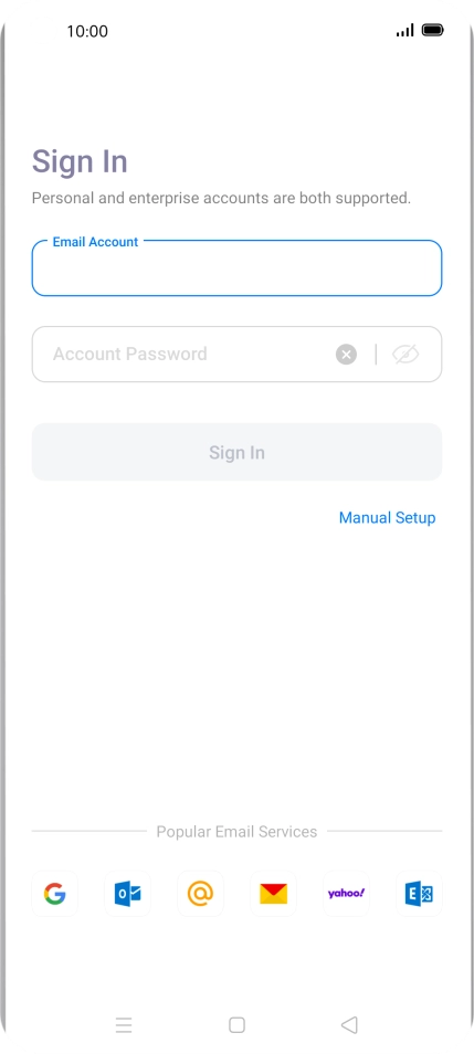 Press the field below 