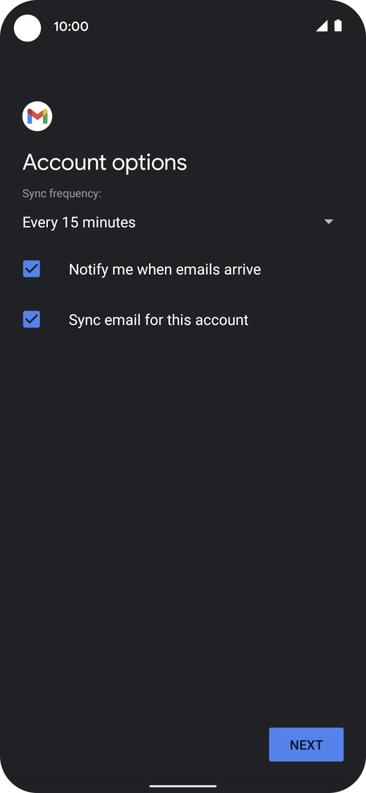 Press the drop down list below 