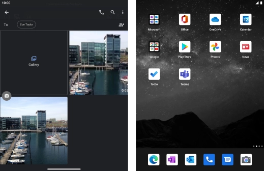 Press Gallery and go to the required folder.