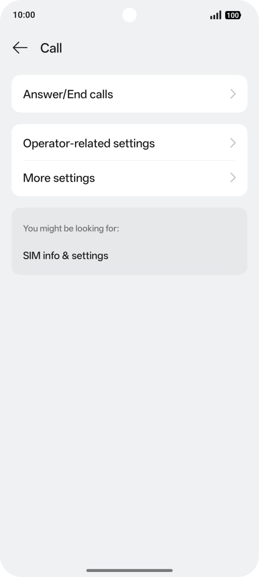 Press Operator-related settings.