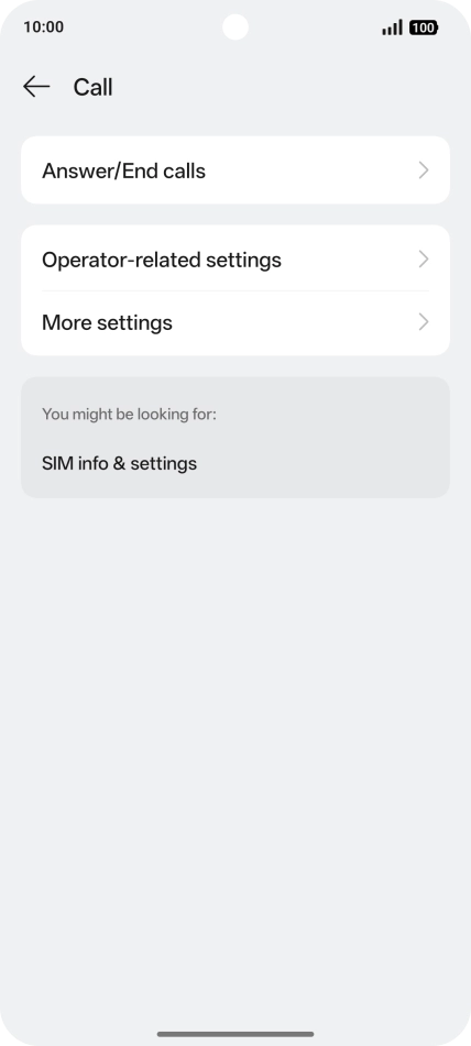 Press Operator-related settings.