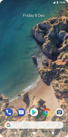 When the battery charging icon is displayed, the battery is charging.