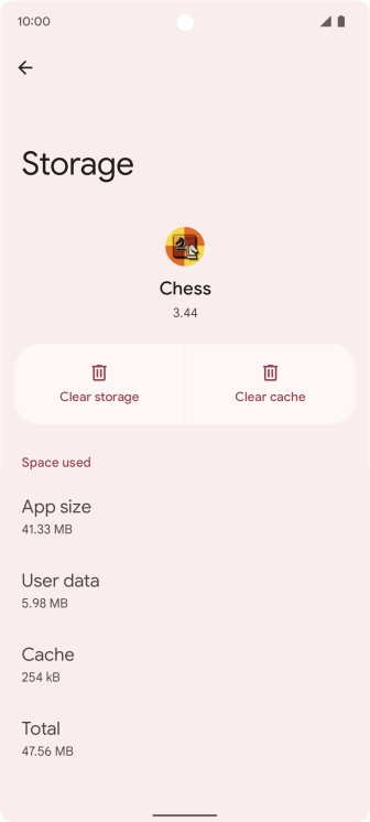 Press Clear cache.
