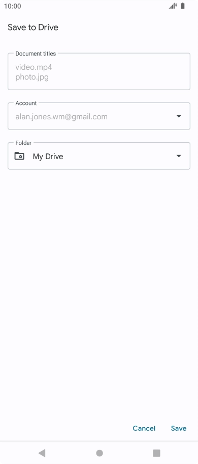 Press the field below 