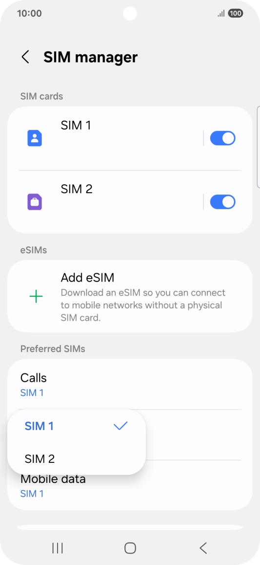 Press the required price plan.