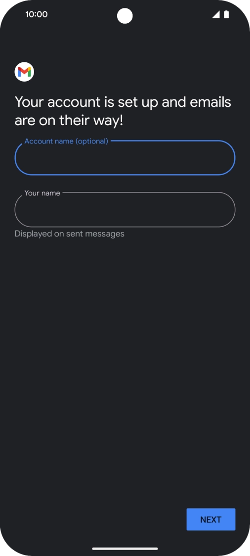 Press the field below 