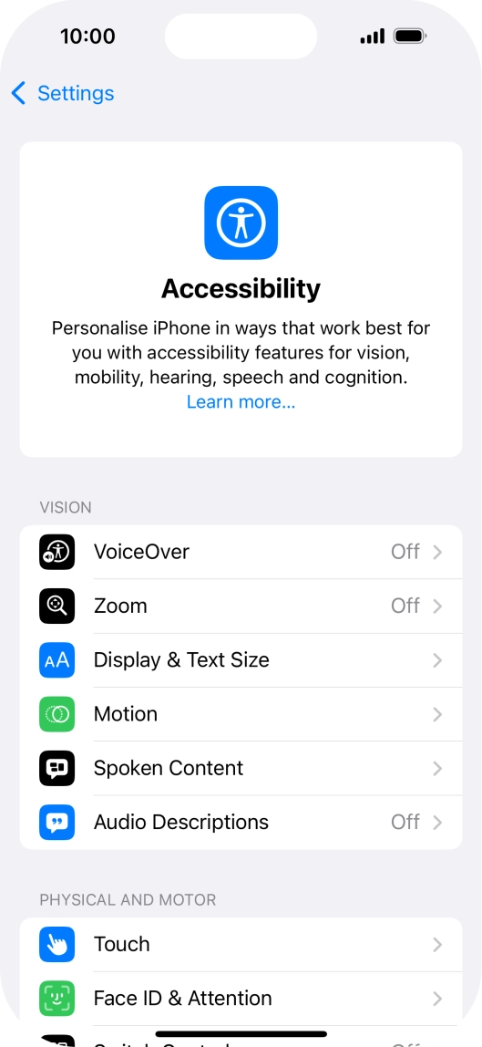 Press the required category below 