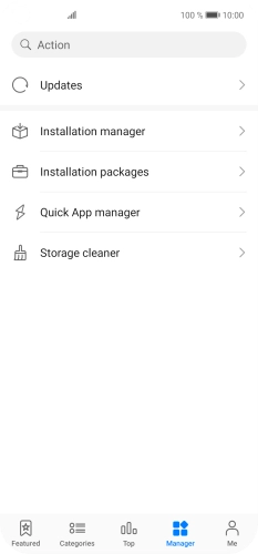 Press Installation manager.