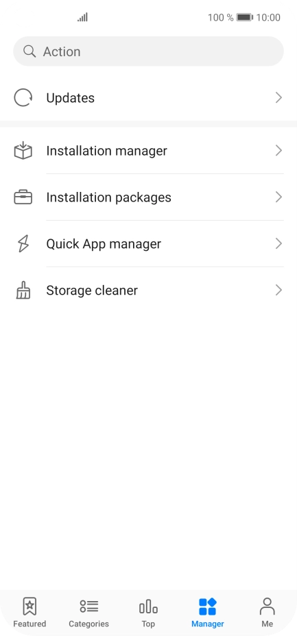 Press Installation manager.
