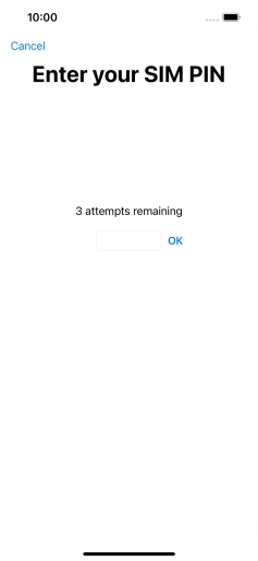 If your SIM is locked, key in your PIN and press OK. The default PIN is 1111.