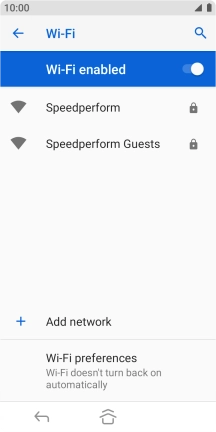 Press Wi-Fi preferences.