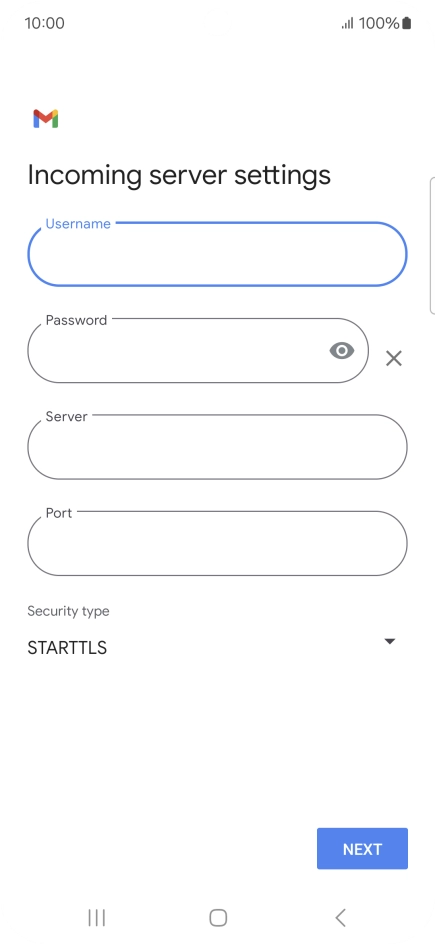 Press the field below 
