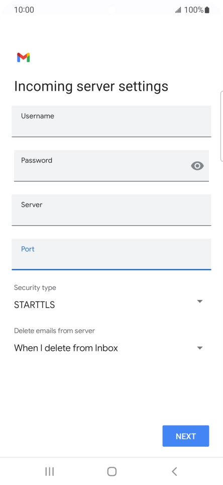 Press the drop down list below 