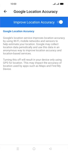 If you press the indicator next to 