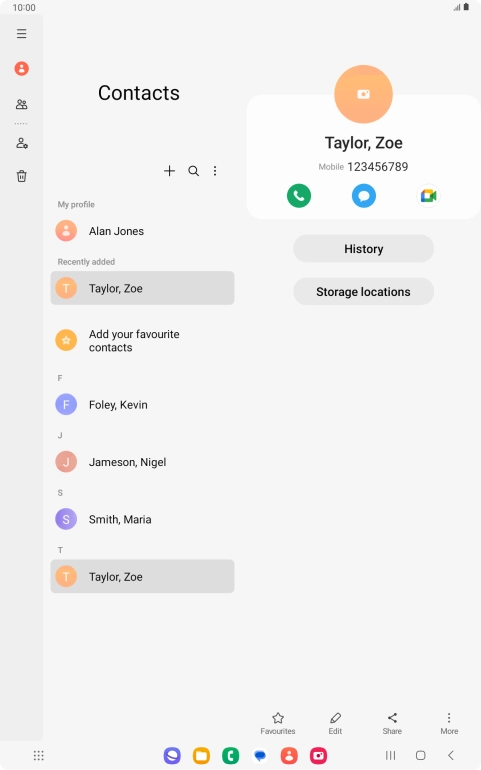 Press the Home key to return to the home screen.