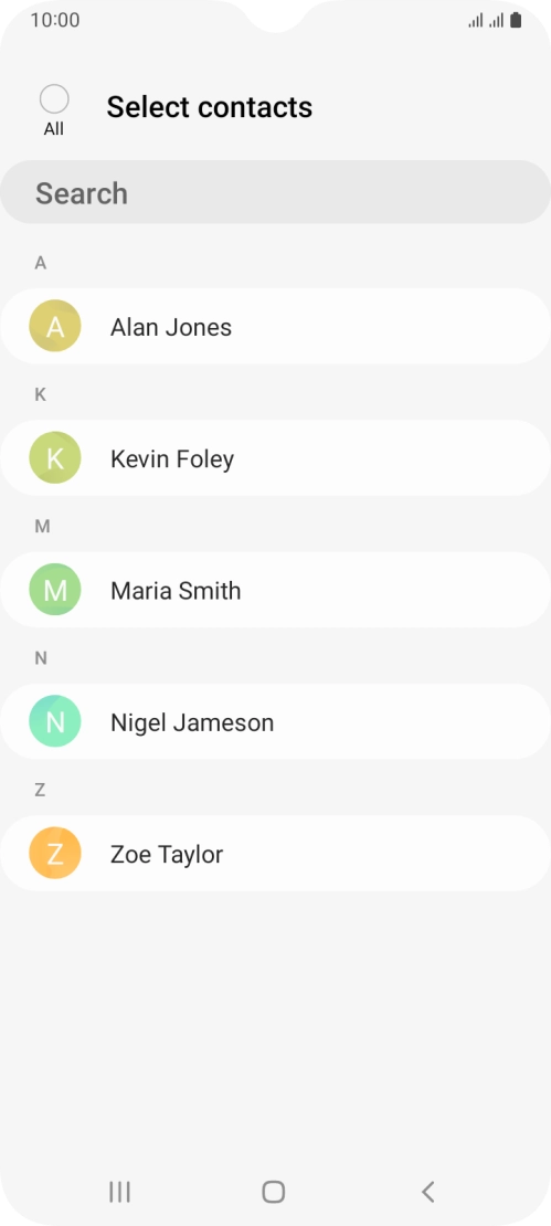 Press the field above 