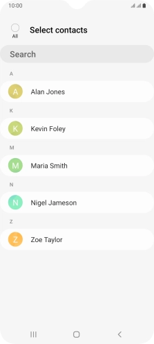 Press the field above 