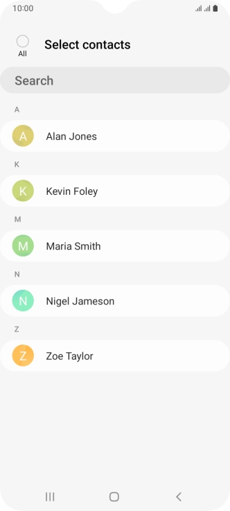 Press the field above 