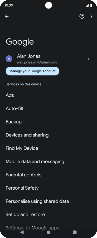 Press Find My Device.