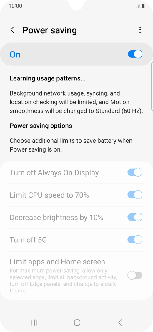 Press the Home key to return to the home screen.
