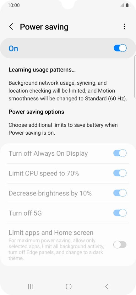 Press the Home key to return to the home screen.