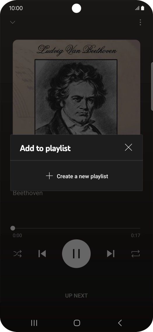 Press Create a new playlist.