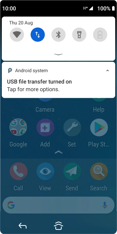 Press Tap for more options..