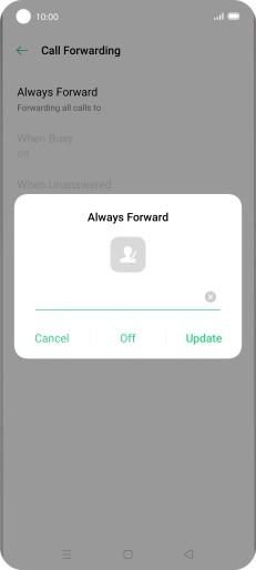 Press Off.